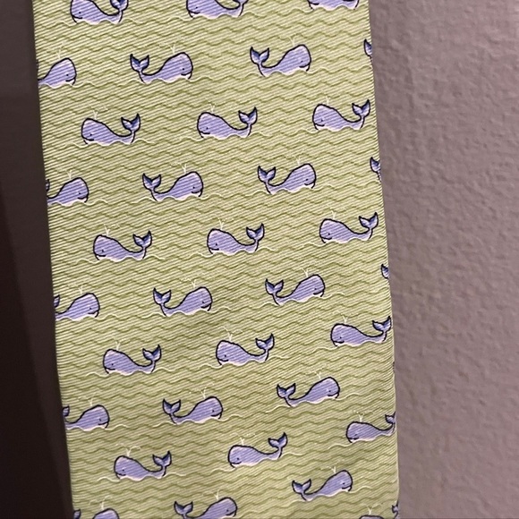 Tommy Hilfiger Neck Ties Mens Silk Green Whale Blue Polka Dot School  Lot of 2 - Picture 3 of 7